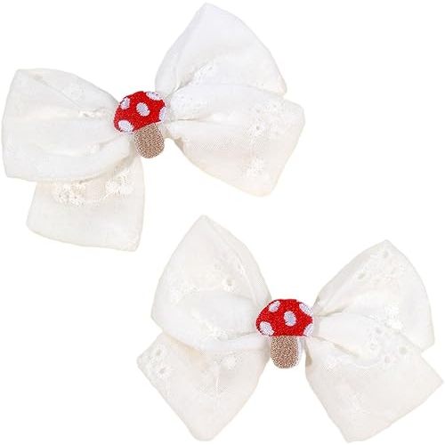 Baby Girls Mushroom Hair Clips Baby Mini Mushroom Hair Pin Kids Small Mushroom Tiny Hairclips BBW03 (Set-A)