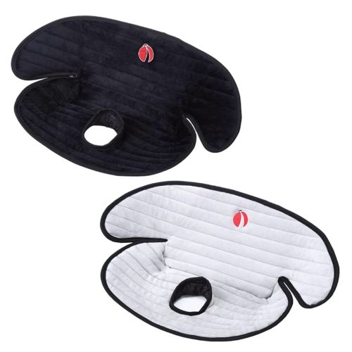 Baby Piddle Pad Car Seat Liner,Potty Training car seat Protector with Waterproof Liner for Child Safety Car Seat Stroller and Dinner Chair,Machine Wash and Dry (Plus-Black+Grey 2Pcs)