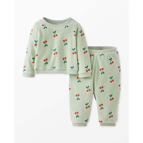 Baby Velour Sweatshirt & Sweatpants Set | Hanna Andersson