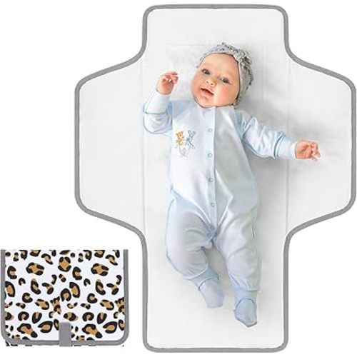 Accmor Portable Diaper Changing Pad, Waterproof Baby Changing Mat, Foldable Travel Diaper Changing Pads for Baby, Baby Essentials Shower Registry Gifts