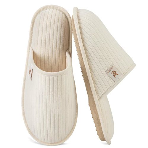 VeraCosy Women's Comfy Scuff Slippers Soft Terry Cloth Memory Foam Home House Shoes