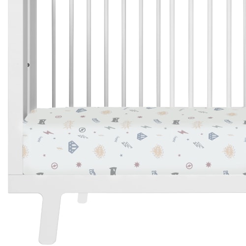 Organic Crib Sheet - Mighty Heros