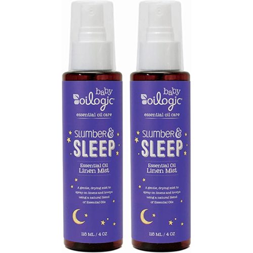 Oilogic Slumber & Sleep Spray for Babies & Toddlers - Relaxing, Calming & Soothing Room Aromatherapy Fabric & Linen Mist with 100% Pure & Natural Essential Oil Blend 2 Pack