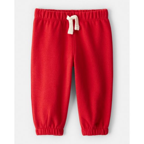 Baby Girl DayDream Fleece Pants - Red | Carter's