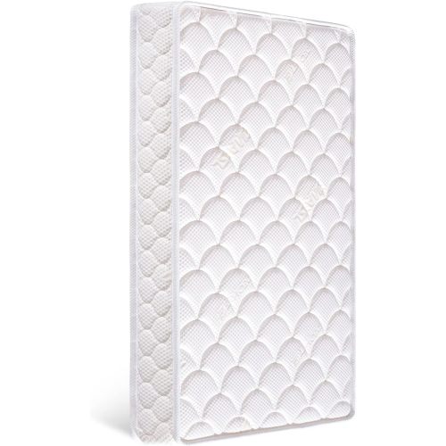 Baby Crib & Toddler Bed Mattress 52"x27.6"x5", Hypoallergenic, Soft Knitted Fabric, Moisture Absorbent and Breathable