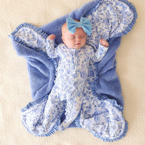 Briar Ruffled Luxette Plush Patoo® Blanket