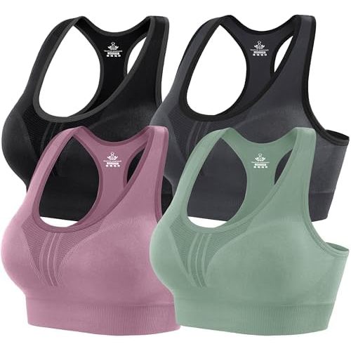 Heathyoga High Impact Sports Bras for Women Padded Sports Bras for Women Workout Bras for Women Racerback Bras Yoga Bras