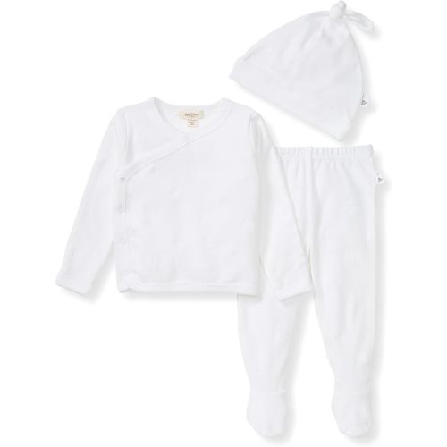 Burt's Bees Baby Unisex Baby Take Me Home Set, 3-Piece Top, Pant, and Hat Bundle, 100% Organic Cotton