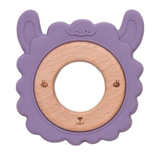 Magic Years 3" Llama Wood and Silicone Teether