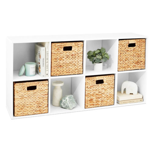 Ebern Designs 8-Cube Bookshelf, 11in Display Storage System, Organizer w/ Removable Back Panels & Reviews | Wayfair
