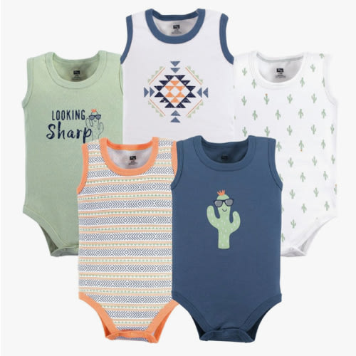 Hudson Baby Unisex Baby Cotton Sleeveless Bodysuits