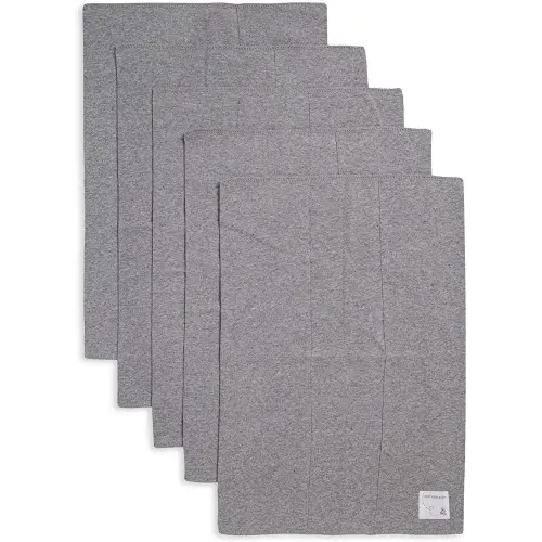 Burts Bees Baby Infant Burp Cloths, 100% Organic Cotton Extra Absorbent Soft Fabric Drool Cloths, 5-Pack Newborn Must-Have Essential Large Burping Cloths, One Size 17 x 11.75 Inches