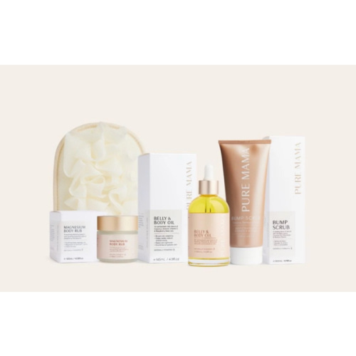 PREGNANCY CARE SET - FREE Body Scrub Mit & Keepsake Box – PURE MAMA Skincare USA