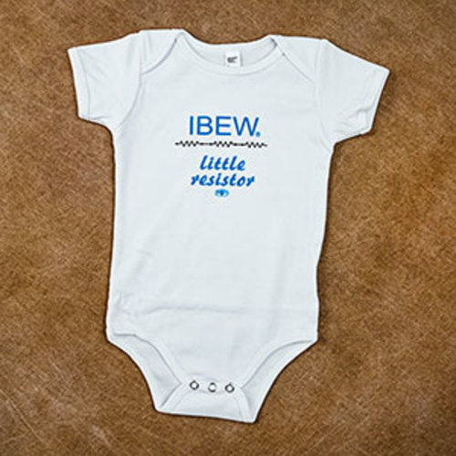 Infant Onesie, Blue | IBEW Merchandise