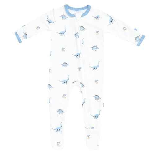 KYTE BABY Unisex Zipper Closure Footies, Rayon Made From Bamboo, 0-24 Months