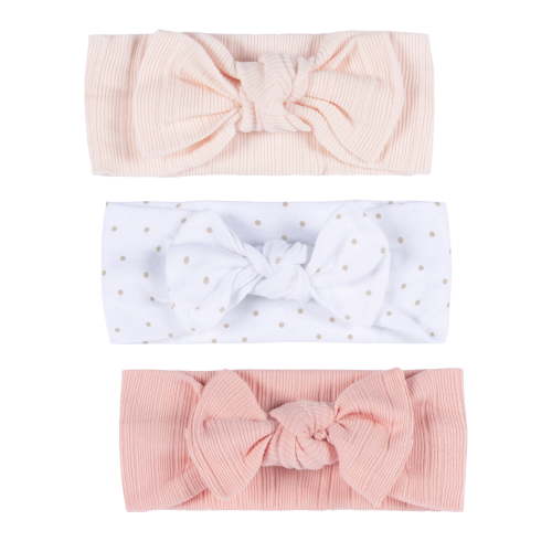 Gerber Baby Girl 3-Pack Soft and Stretchy Headband, One Size