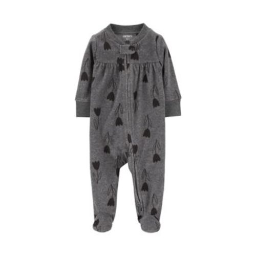 Baby Girls Printed Footie Pajamas