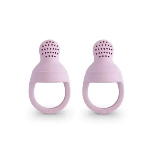 Mushie Food Feeder Soft Lilac | Baby Bunting AU