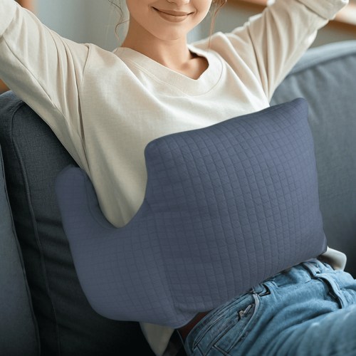 RoamReady Hysterectomy Recovery Pillow, Post-Surgery Cushion for Abdomen C-Section Tummy Tuck Lumpectomy Myomectomy Patients (Navy Blue)