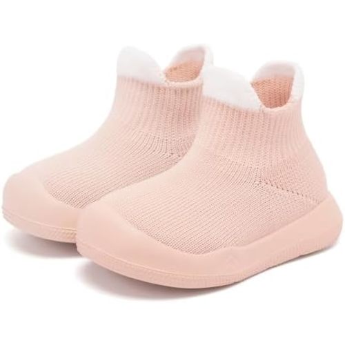 Baby Sock Shoes With Grip - Infant First Walker Shoes for Girls and Boys - Toddler Slipper Non Slip