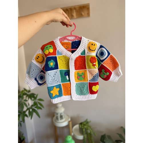 Crochet baby cardigan , baby cardigan, baby sweater
