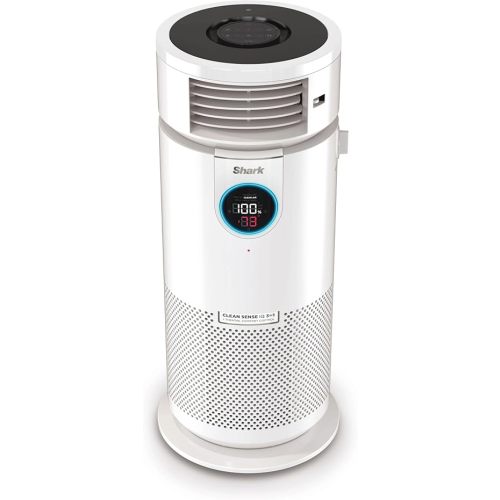 Shark 3-in-1 Clean Sense Air Purifier, Heater & Fan, HEPA Filter, 500 Sq Ft, Oscillating, Captures 99.98% of Particles for Clean Air, Dust, Smoke & Allergens, White, HC450