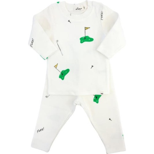 Golf Print Two Piece Set, 6-12M