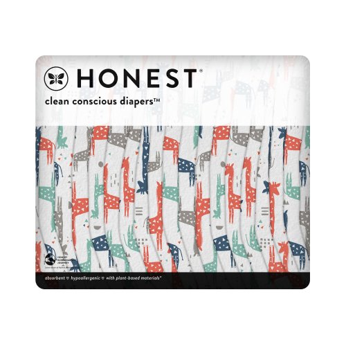 The Honest Company Clean Conscious Diapers - Newborn, Giraffe Print