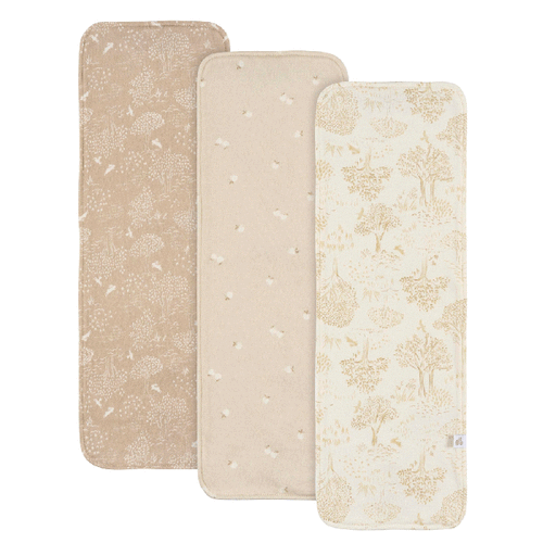 Burp Cloth (3 Pk) | Tan
