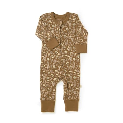 MakeMake Organics GOTS Certified Organic Baby Clothes 2-Way zip romper Footie Infant Gender Neutral Baby Boy Girls