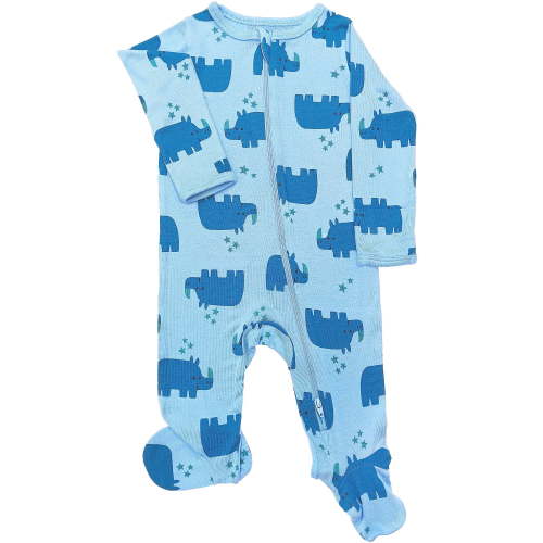Wonder So Soft Modal by Wonder Nation Baby Unisex Two-Way Zipper Footed Sleep N Play Pajamas, Sizes Preemie-6/9 Months