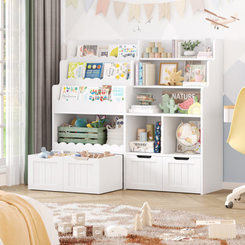 Winston Porter 47.2" H Kids Storage Cabinet with 4 Removable Drawers & Reviews | Wayfair