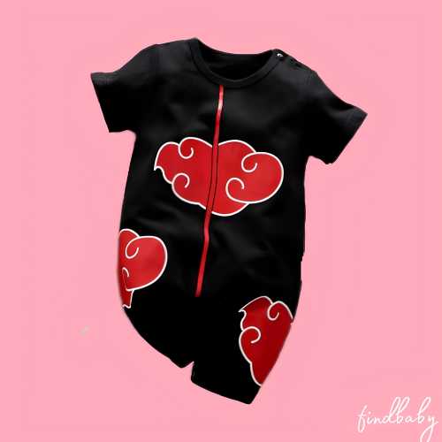 Newborn Anime Baby Clothes,Akatsuki Anime Baby Jumpsuit,Unisex Anime Baby Jumpsuit, Cute, Comfortable, and Perfect for Anime Fans Clothes