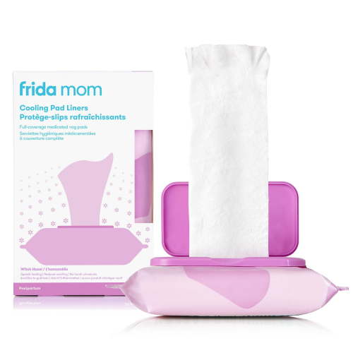 Frida Mom - Witch Hazel Perineal Cooling Pad Liners - Postpartum Recovery - Newborn Baby - Hospital Bag Essential Perineal Medicated Witch Hazel Full-Length Cooling Pad Liners for Postpartum Care Speeds Healing and Reduces Swelling for Perineal Area, 24 P