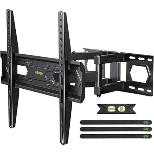 USX MOUNT TV Wall Mount for 32-70 inch Flat Screen/LED/4K up to 110lbs, Full Motion TV Mount Bracket with Swivel & Tilt Articulating Dual Arms, Max VESA 400x400mm, Fits 12/16" Wood Studs