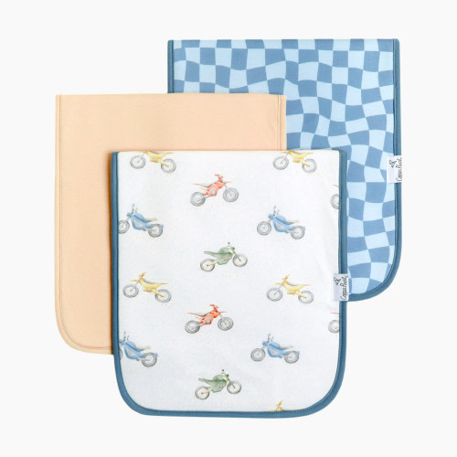 Copper Pearl Printed Burp Cloth Set - Ryder
