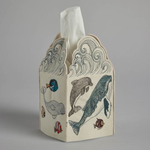 Swim Team Tissue Box Cover | Coral & Tusk