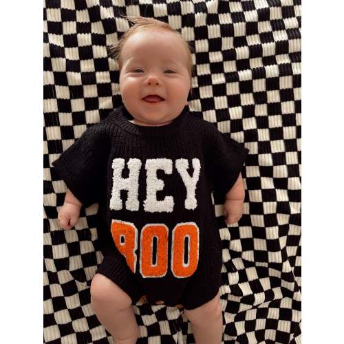 Sweater Romper, Hey Boo
