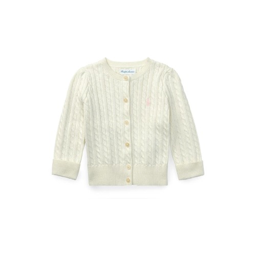 Cotton Mini Cable Cardigan, 6M