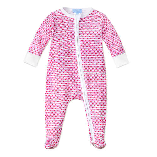 Sailor Hearts Zip Baby Onesie | Joy Street Kids
