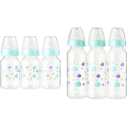 Parents Choice Baby Bottles - Slow Flow - 9oz & 5oz - Pack of Six