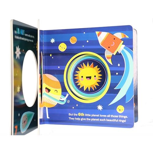 8 Little Planets: A Solar System Book for Kids with Unique Planet Cutouts