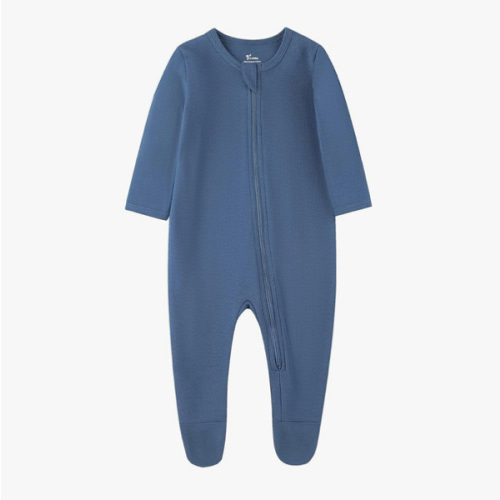 O2 BABY Baby Boys Girls Organic Cotton Zip-Front Sleeper Pajamas, Footed Sleep 'n Play