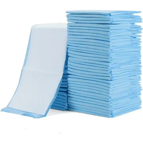 Rocinha 100 Pack Disposable Changing Pads Baby Disposable Underpads Waterproof Diaper Changing Pad Breathable Underpads Bed Table Protector Mat, 17 Inches x 13 Inches