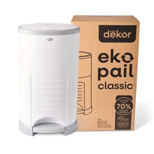 Eko Classic Diaper Pail - White