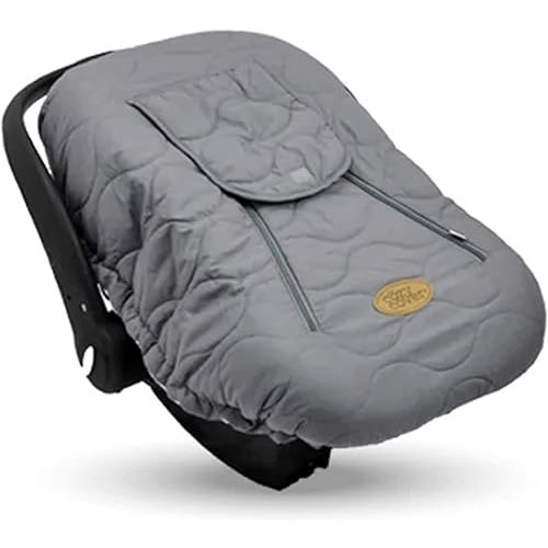 Cozy Cover Infant Car Seat Cover (Gray Quilt) - The Industry Leading Infant Carrier Cover Trusted by Over 6 Million Moms Worldwide for Keeping Your Baby Cozy & Warm