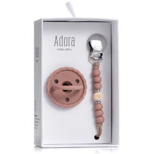 Baby Soother Silicone Pacifiers & Coordinating Mini Clip – Scalloped/classic Design Infants Self-soothing & Comforting Gift Set Of 2 For Newborns