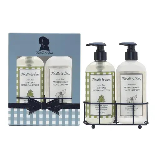 Hand Sanitizer & Lotion Caddy Set – Noodle & Boo
