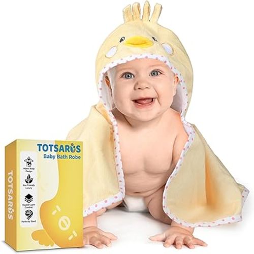 Baby Shower Towel - Ultra Soft, Quick-Dry & Absorbent Toddler Bath Towel with Chick Design for Boys and Girls - Baby Bath Towels Hooded Blanket Ideal for Newborns, Infants & Toddlers