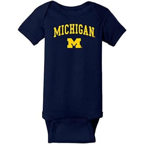 NCAA Arch Logo, Team Color Infant Creeper Bodysuit, College, University